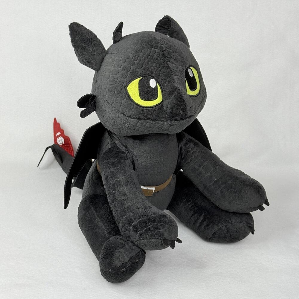 Toothless DreamWorks Build-A-Bear Workshop Dragons Plush Black Stuffed Medium